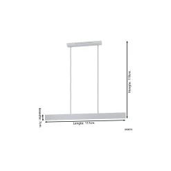 Eglo Pendellampa Andreas-Z Stål Grå 19W 2300lm - 827-865 Justerbar Vit + RGB | IP20 - Zigbee Dimbar