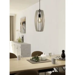 Eglo Pendellampa Bajazzara Stål Svart | 260mm - Passande För 1x E27