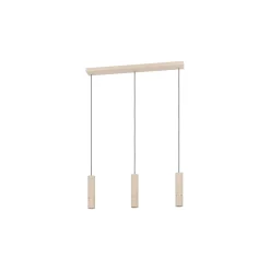 Eglo Pendellampa Caminia Stål Slipad 3x4.7W 3x345lm - 830 Varm Vit | IP20 - Inkl. 3x GU10
