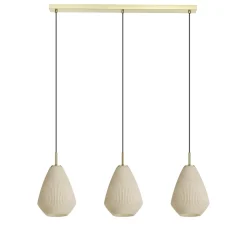 Eglo Pendellampa Caprarola Stål Guld | Passande För 3x E27
