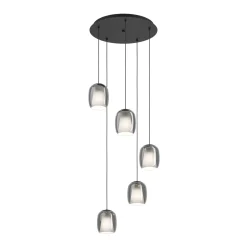 Eglo Pendellampa Ciampino Stål Svart | 540mm - Passande För 5x E27
