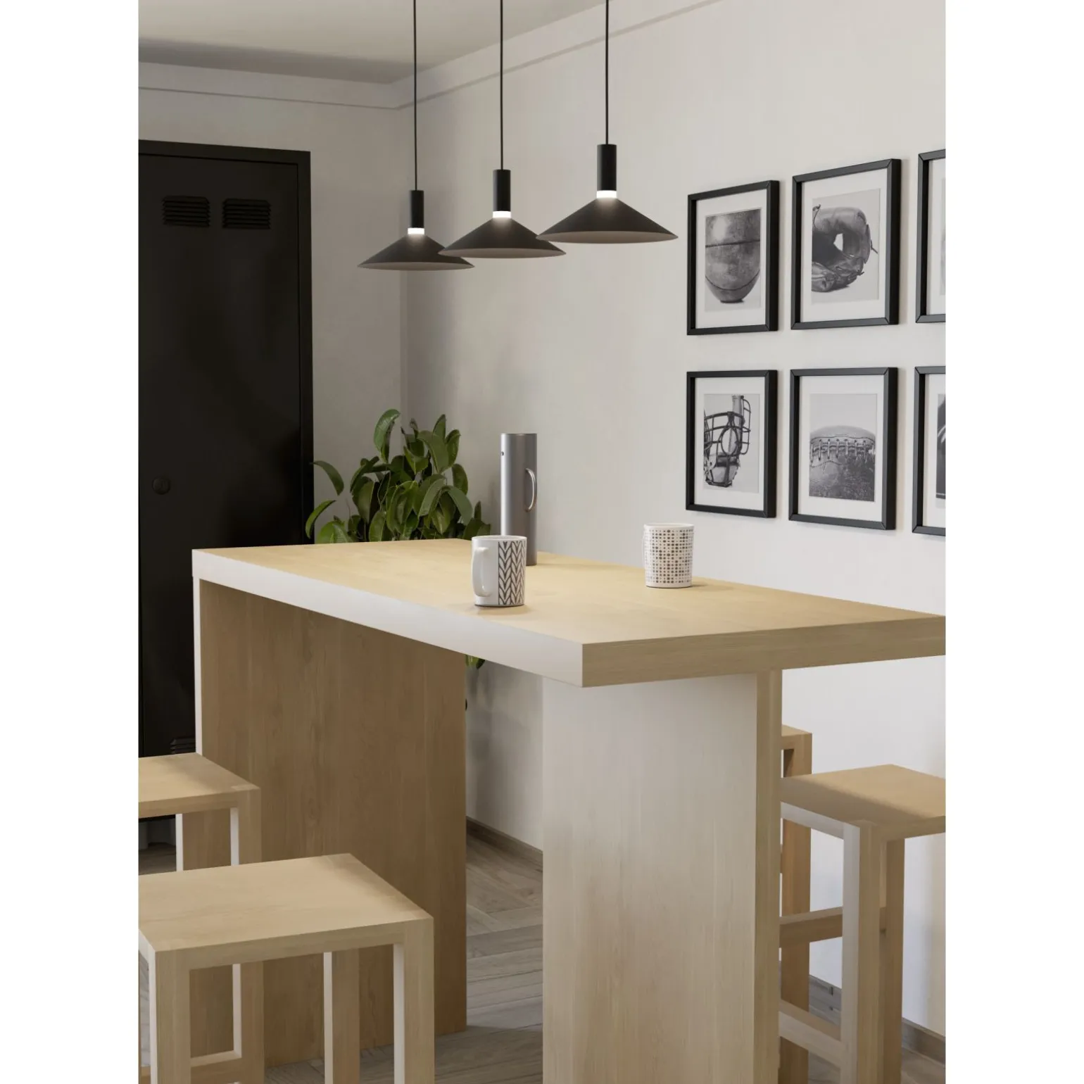 Eglo Pendellampa Conomavilla-Z Stål Svart 7W 1000lm - 827-865 Justerbar Vit | Dimbar