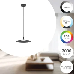 Eglo Pendellampa Conomavilla-Z Stål Svart 15W 2000lm - 827-865 Justerbar Vit | 450mm - Dimbar