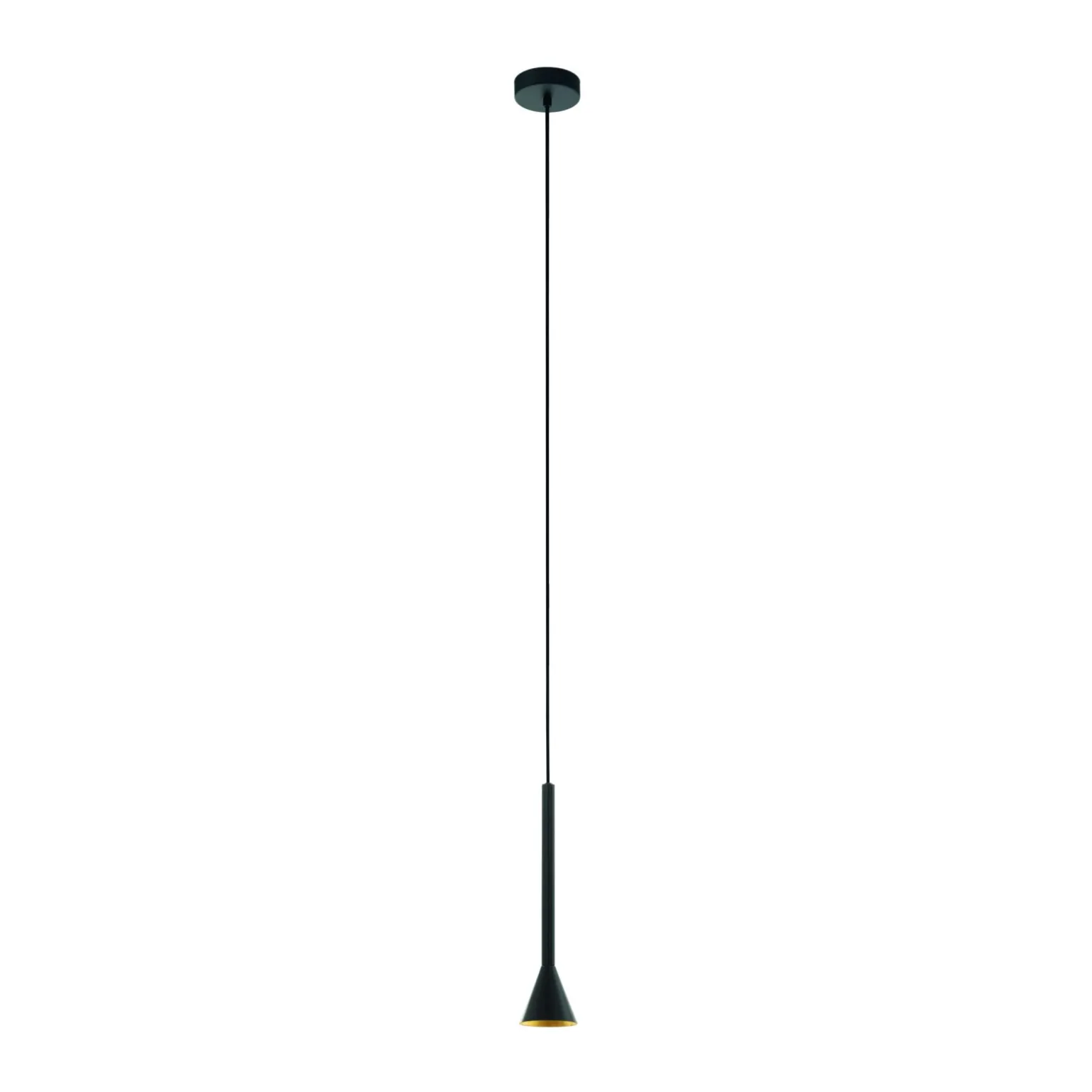 Eglo Pendellampa Cortaderas Stål Svart 4W 400lm - 830 Varm Vit | 95mm