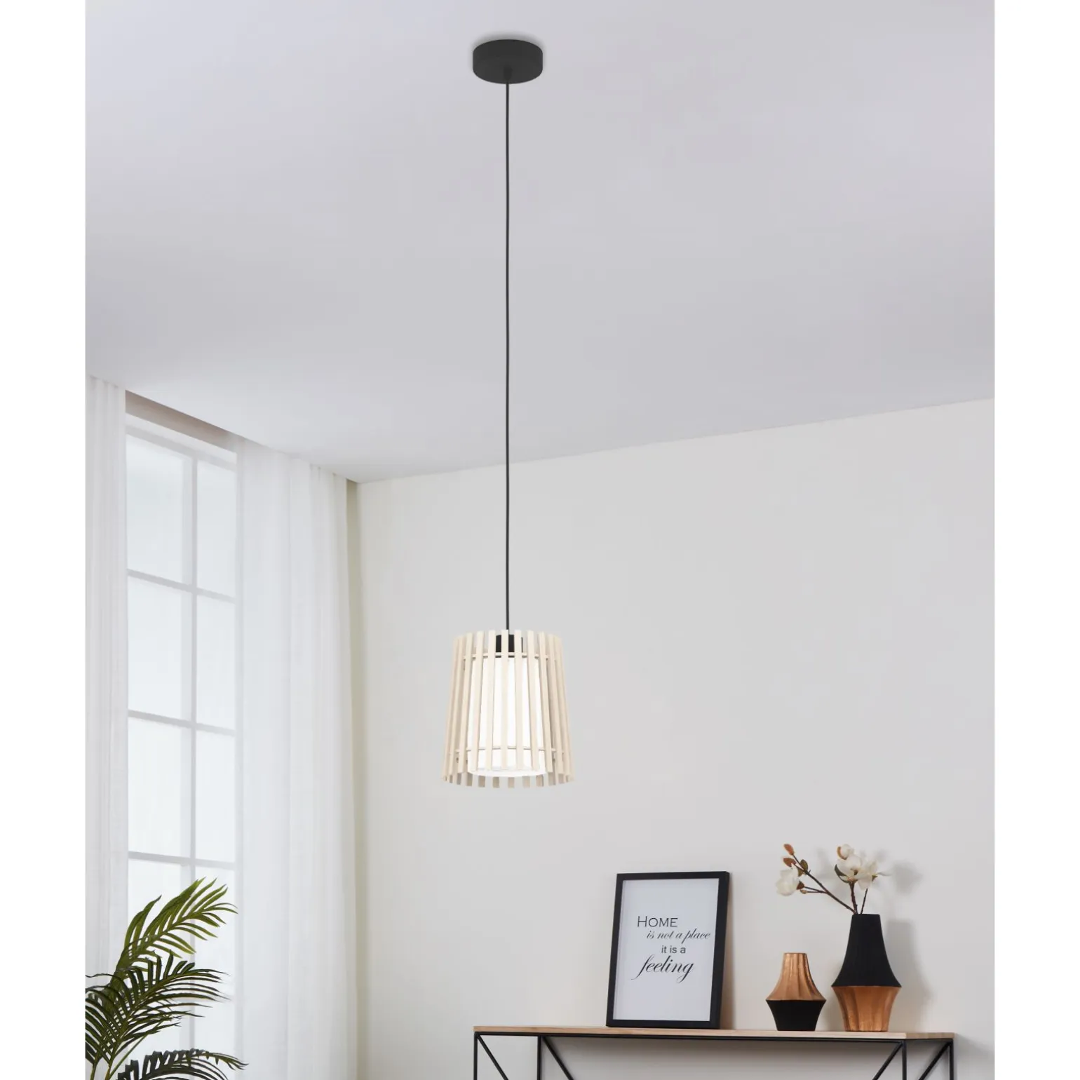 Eglo Pendellampa Fattoria Stål Svart | 200mm - Passande För 1x E27