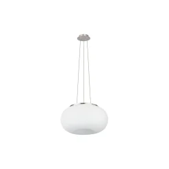 Eglo Pendellampa Optica Stål Satin Nickel | Passande för 2x E27