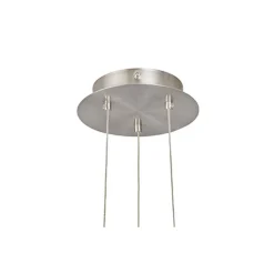 Eglo Pendellampa Optica Stål Satin Nickel | Passande för 2x E27
