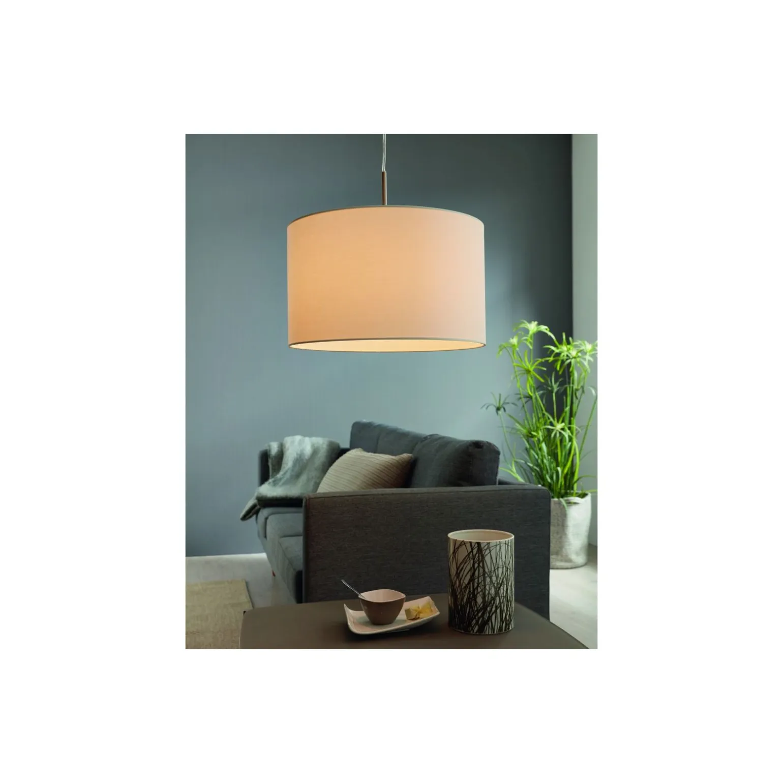 Eglo Pendellampa Pasteri Stål Satin Nickel | IP20 - Passande för 1x E27