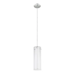 Eglo Pendellampa Pinto Stål Krom | 110mm - Passande För 1x E27
