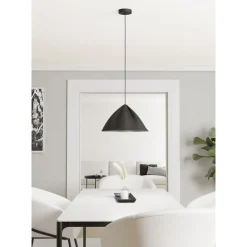 Eglo Pendellampa Podere Stål Svart | 425mm - Passande För 1x E27