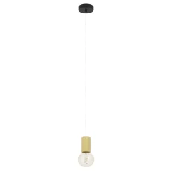 Eglo Pendellampa Pozueta 1 Stål Svart | 65mm - Passande För 1x E27