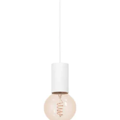Eglo Pendellampa Pozueta 1 Stål Vit | 65mm - Passande För 1x E27