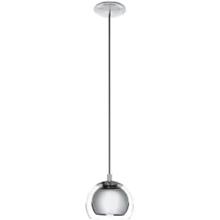 Eglo Pendellampa Rocamar Stål Krom | 190mm - Passande För 1x E27