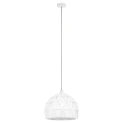 Eglo Pendellampa Roccaforte Stål Vit | 400mm - Passande För 1x E27