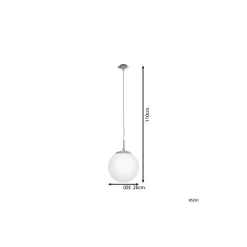 Eglo Pendellampa Rondo Stål Satin Nickel | Passande för E27