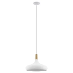 Eglo Pendellampa Sabinar Stål Vit | 400mm - Passande För 1x E27