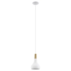 Eglo Pendellampa Sabinar Stål Vit | 180mm - Passande För 1x E27