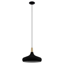 Eglo Pendellampa Sabinar Stål Svart | 400mm - Passande För 1x E27