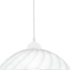 Eglo Pendellampa Vetro Plast Vit | 350mm - Passande För 1x E27
