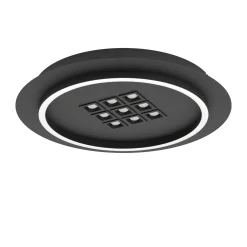 Eglo Taklampa Balazote Stål Svart 205W 3425lm - 827-865 Justerbar Vit | 380mm - Dimbar