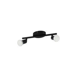Eglo Taklampa Buzz-LED Stål Svart 2x2.8W 2x250lm - 830 Varm Vit | IP20 - Inkl. 2x GU10