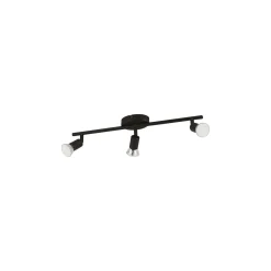 Eglo Taklampa Buzz-LED Stål Svart 3x2.8W 3x250lm - 830 Varm Vit | IP20 - Inkl. 3x GU10
