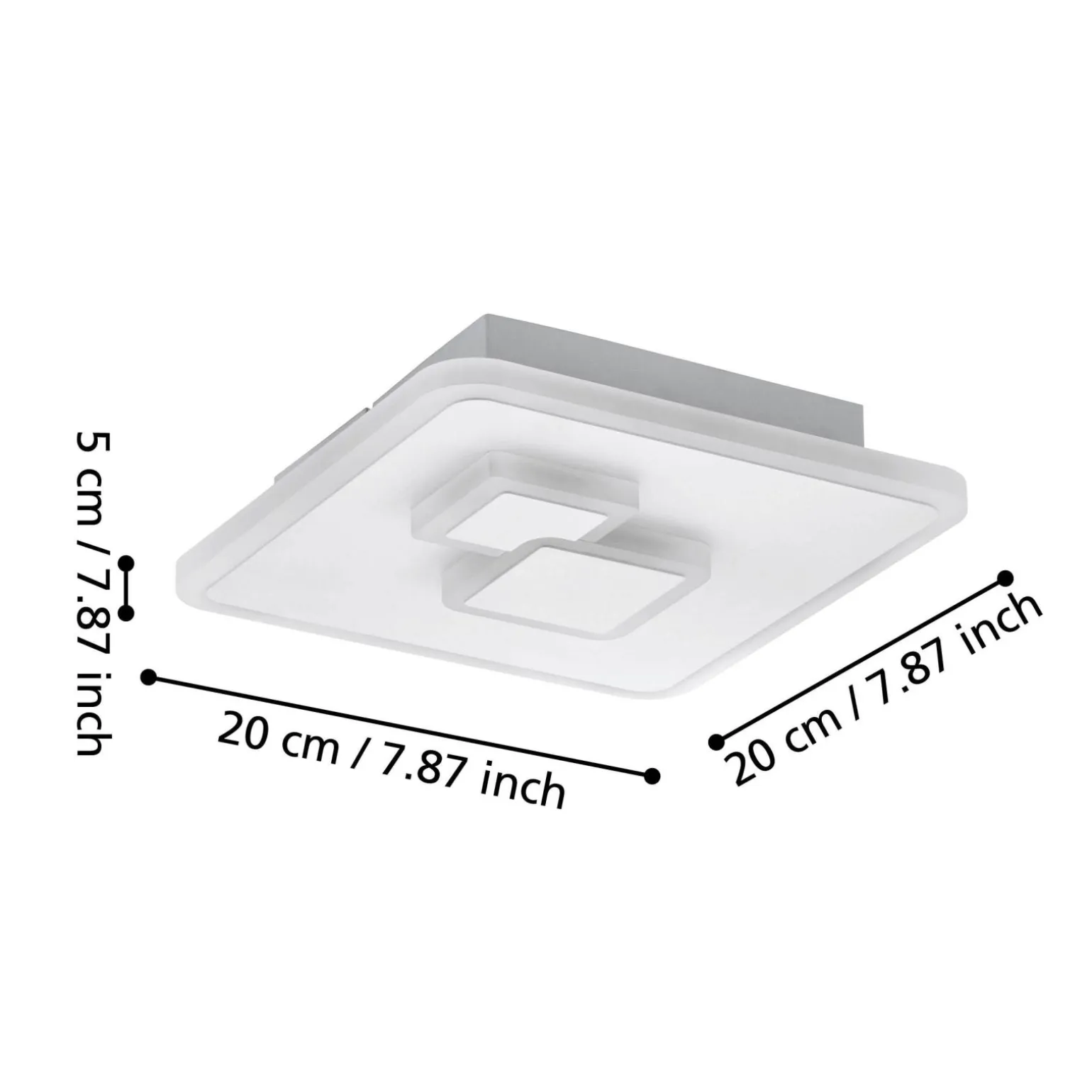Eglo Taklampa Cadegal Stål Vit 78W 1200lm - 840 Kallvit
