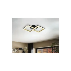 Eglo Taklampa Calliera Stål Svart, Mässing 18.4W 2500lm - 830 Varm Vit | Dimbar