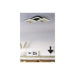Eglo Taklampa Calliera Stål Svart Guld 20W 2500lm - 840 Kallvit | IP20 - Dimbar