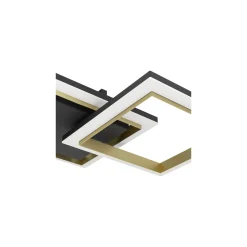 Eglo Taklampa Calliera Stål Svart Guld 20W 2500lm - 840 Kallvit | IP20 - Dimbar