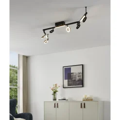 Eglo Taklampa Cardillio 2 Aluminium Svart 3W 440lm - 830 Varm Vit