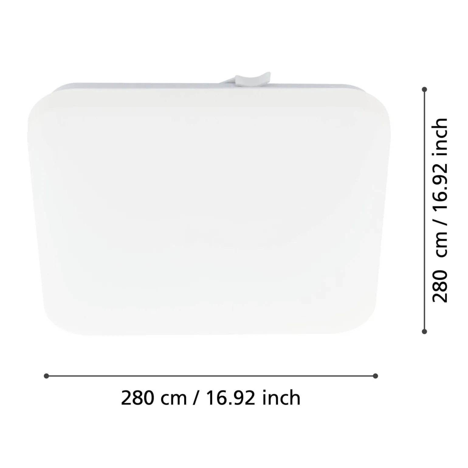Eglo Taklampa Frania Stål Vit 10W 1100lm - 830 Varm Vit
