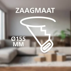 Eglo Taklampa Fueva 6-z Plast Svart 9W 1150lm - 827-865 Justerbar Vit | 168mm - IP44 - Dimbar