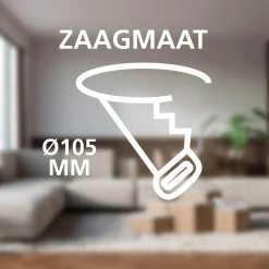 Eglo Taklampa Fueva 6-z Plast Svart 5W 620lm - 827-865 Justerbar Vit | 120mm - IP44 - Dimbar