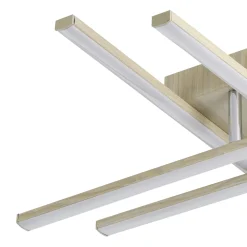 Eglo Taklampa Lasana 4 Stål Aluminium Trä 205W 2500lm - 830 Varm Vit