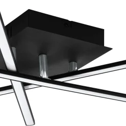 Eglo Taklampa Lasana 3 Stål Aluminium Svart 35W 1500lm - 830 Varm Vit