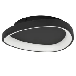Eglo Taklampa Loretello Plast Stål Svart Vit 12W 1440lm - 827-865 Justerbar Vit | 350mm - Dimbar
