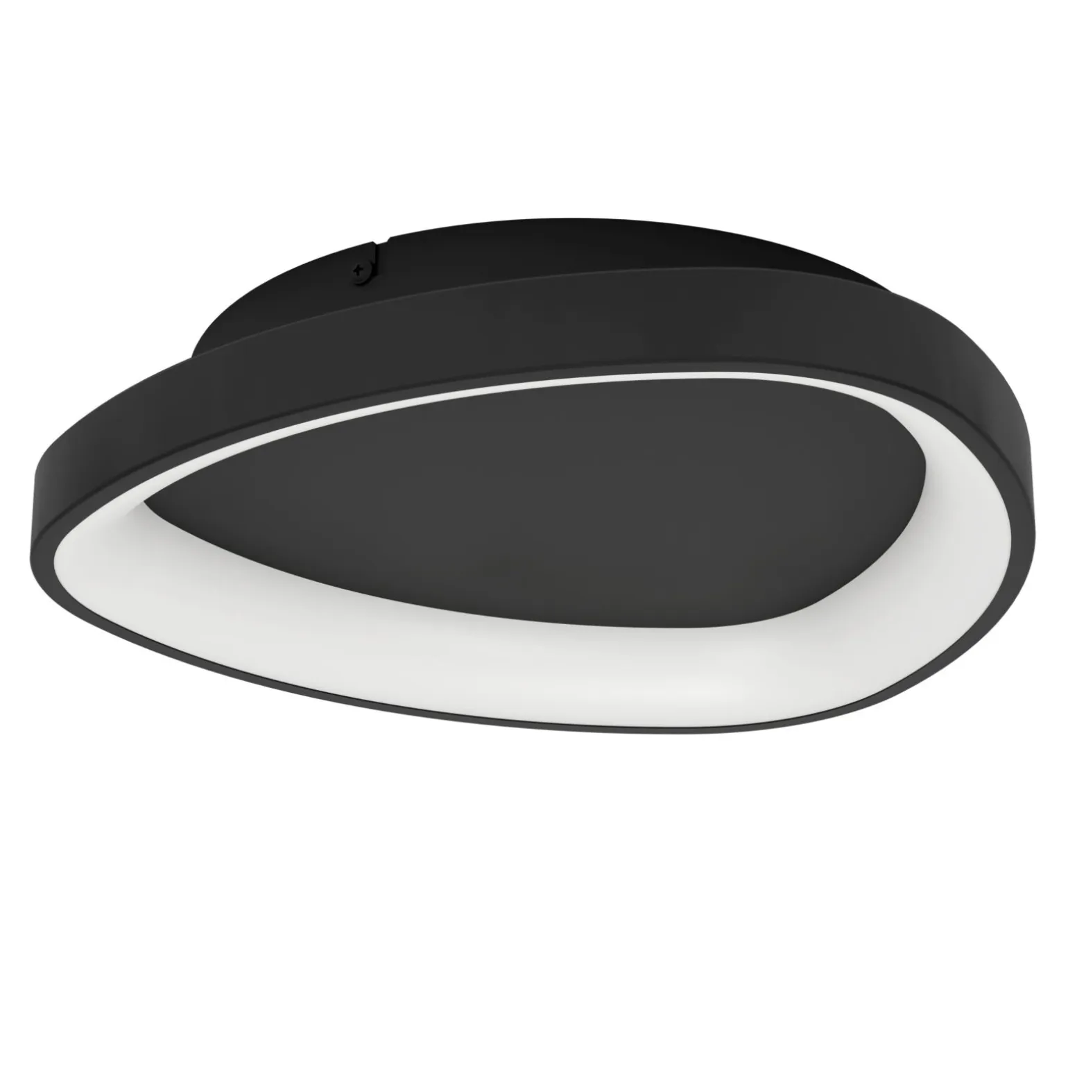 Eglo Taklampa Loretello Plast Stål Svart Vit 12W 1440lm - 827-865 Justerbar Vit | 350mm - Dimbar