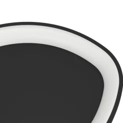 Eglo Taklampa Loretello Plast Stål Svart Vit 12W 1440lm - 827-865 Justerbar Vit | 350mm - Dimbar