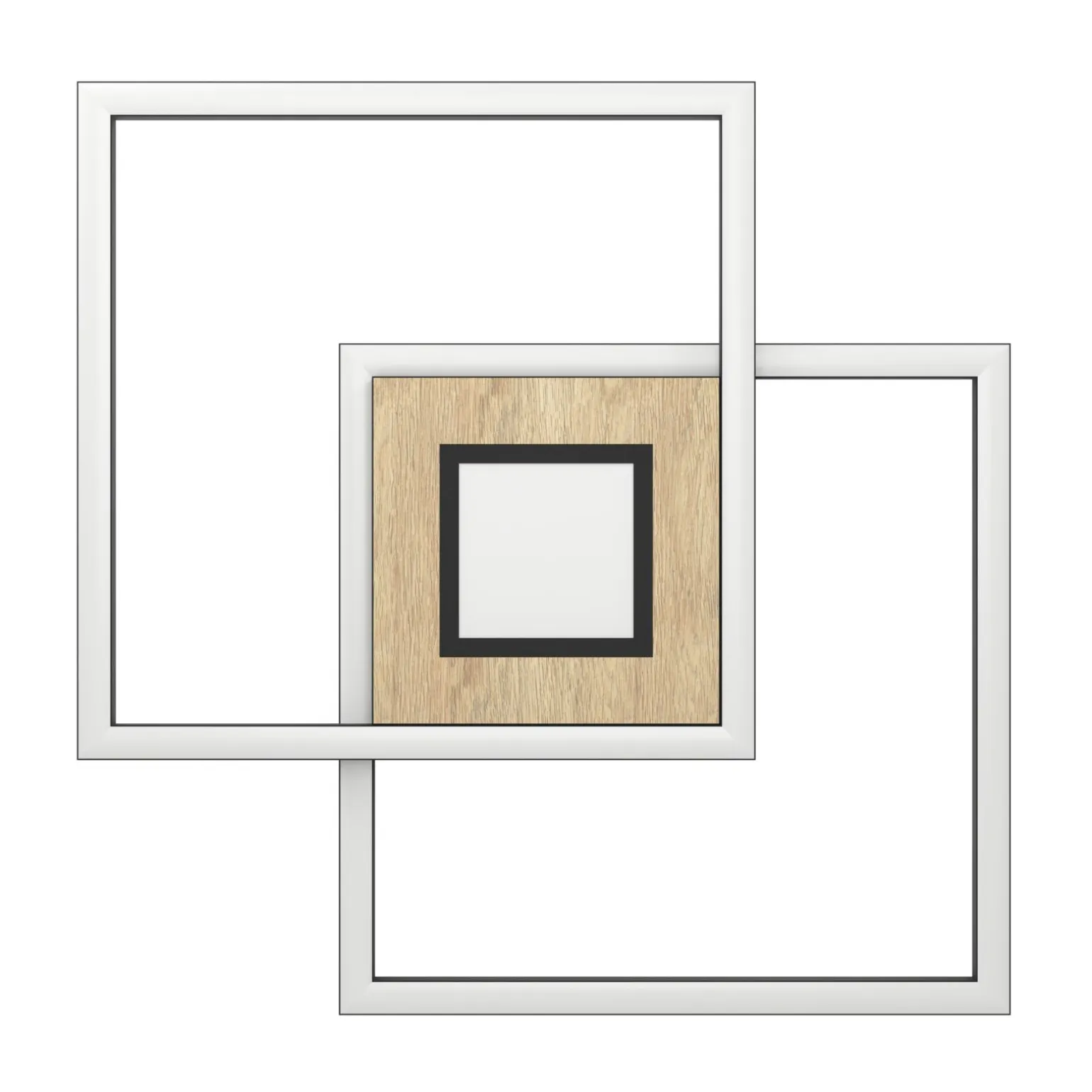 Eglo Taklampa Marinello Aluminium Stål Svart Trä 17W 5160lm - 827-865 Justerbar Vit | Dimbar