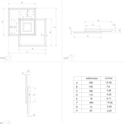 Eglo Taklampa Marinello Aluminium Stål Svart Trä 17W 5160lm - 827-865 Justerbar Vit | Dimbar