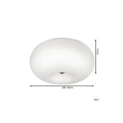 Eglo Taklampa Optica Stål Satin Nickel | Passande för 2x E27