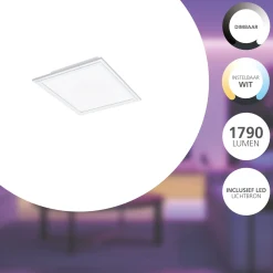 Eglo Taklampa Salobrena-Z Aluminium Vit 15W 1790lm - 827-865 Justerbar Vit | Dimbar