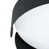 Eglo Taklampa Valcasotto Stål Svart Vit 20W 2400lm - 830 Varm Vit | 370mm