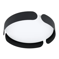Eglo Taklampa Valcasotto Stål Svart Vit 20W 2400lm - 830 Varm Vit | 370mm