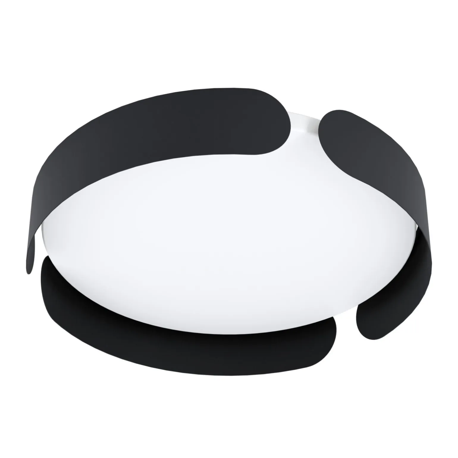 Eglo Taklampa Valcasotto Stål Svart Vit 20W 2400lm - 830 Varm Vit | 370mm