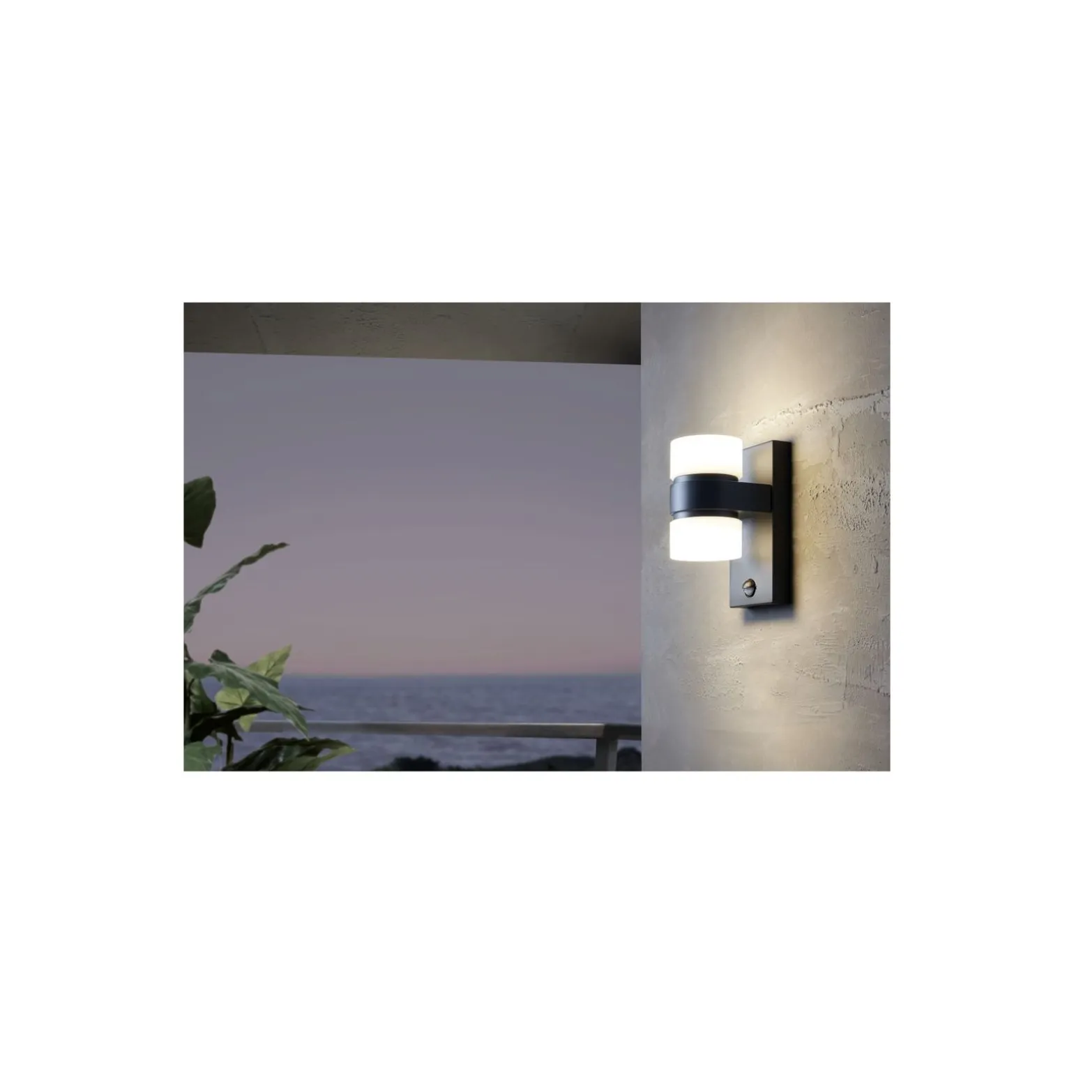 Eglo Vägglampa Atollari Aluminium Antracit Up & Down 4W 360lm - 830 Varm Vit | IP44