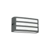 Eglo Vägglampa Camarda Aluminium Antracit | IP54 - Passande för 1x E27