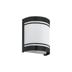 Eglo Vägglampa Cerno Stål Svart | IP44 - Passande för 1x E27