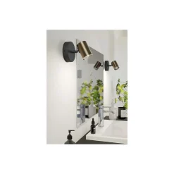 Eglo Vägglampa Consuma 1 Stål Brons Svart | IP44 - Passande för 1x GU10